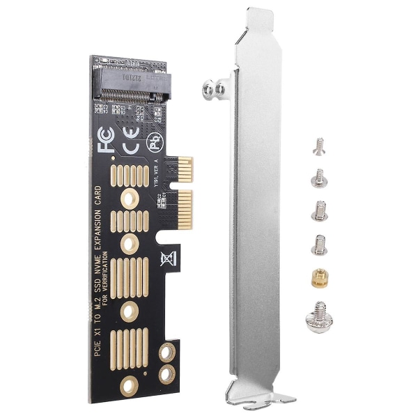 M2 SSD NVME Til PCIE X1 Adapterkort PCIE X1 Til M2 Utvidelseskort Harddiskadapter M-Nøkkel Grensesnittkort