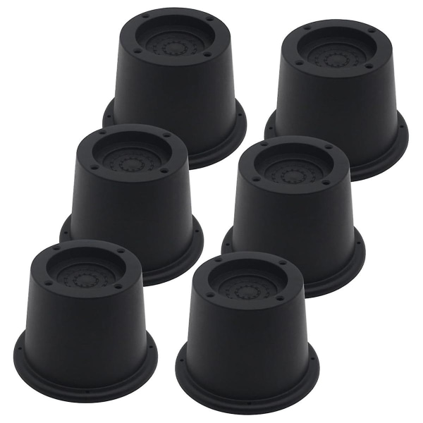 6pack Furniture Risers Black Bed Risers 2.3 Inch,bed Lifts Risers For Sofa,couch,desk,extenders Sup