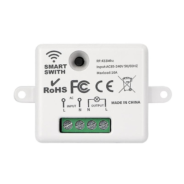 Aubess 10a Smart Switch Rf/rf433 + Wifi Dual Control Smart Switches Module On-off Device