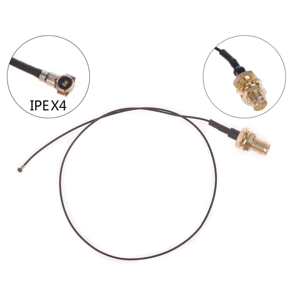 1 stk Ipx Ipex U.fl To Rp-sma Kvinne Pigtail Antenne Skottmontert Wifi-kabel