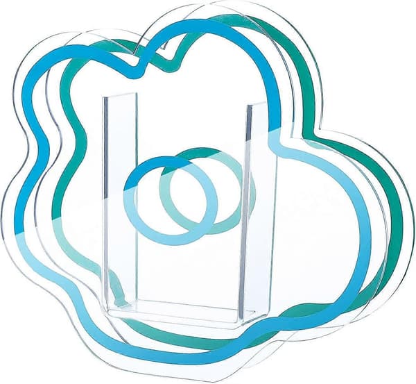 Akryl Skyformet Blomstervase Makeup Børste Pen Holder Elegant Moderne Nutidig Design Vase