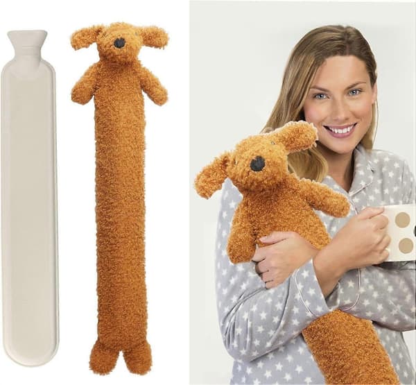 Extra Lång 2L Varmvattenflaska med Sherpa-överdrag