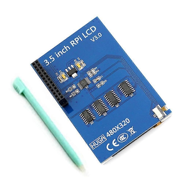 HD 3,5 tommer LCD Touch Screen med Stylus Pen til Raspberry Pi 3 Pi 2 Model B