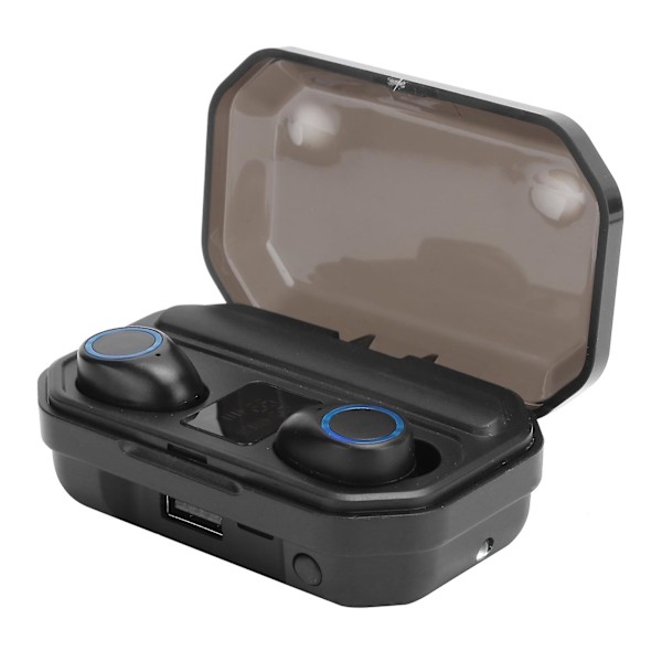 M12 InEar Bluetooth 5.0 Hörlurar Digital Display True Wireless Hörlurar Touch Control