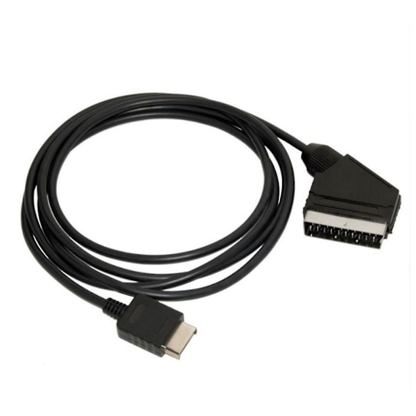 1,8 m RGB Scart TV AV-kabel erstatningskabel for Sony Playstation PS2 3