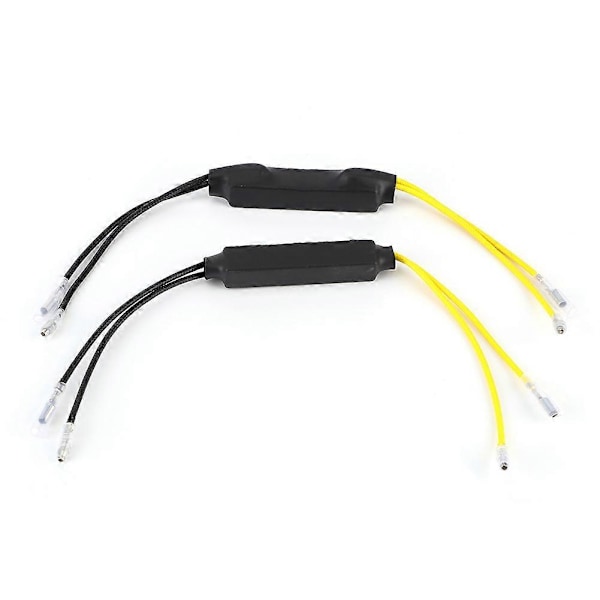 2 stk. DC12V 21W LED Motorcykel Decoder Fejlfri Belastningsmodstand til Blinklys