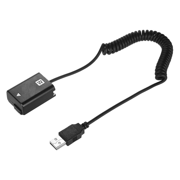 Np-fw50 Dummy Akkujousi USB -latauskaapeli A7 A7r A7s A7m A7ii A7s2 A7m2 A7r2 A6500 A6300