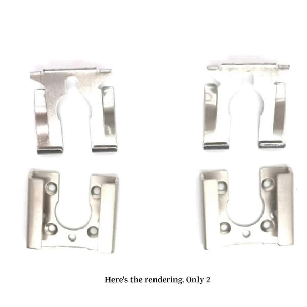 2 stk. Top Cover Hot Shoe Jernplade til 5D 7D 60D 70D 40D 50D 5D3 5DIII 6D Kameradele
