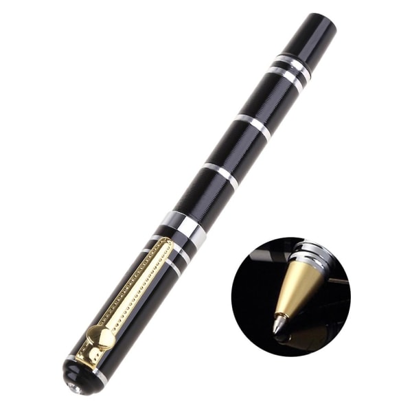 Reservoarkulspetspenna Metall Rollerball Pen Signaturpenna Metallpenna Gel Ink Penna