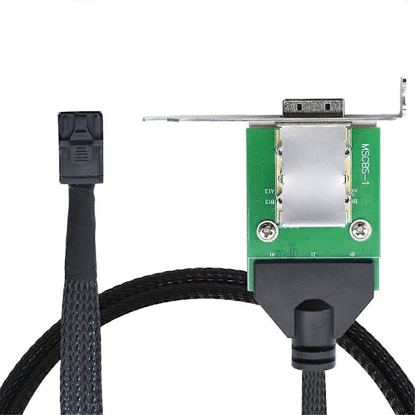 Extern Mini SAS HD SFF-8088 26P PCBA Hona Adapter med Lågprofilfäste till SAS SFF-8643 12Gbps Extern 100-Ohm B