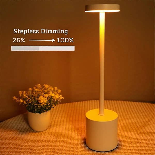 Simpel LED genopladelig touch bordlampe sengelampe atmosfære lampe