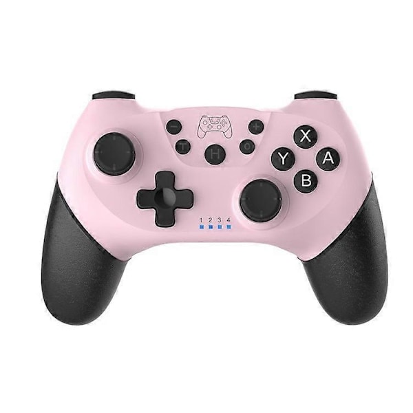 Langaton Bluetooth-pelikonsoli Nintendo Switch Prolle, NS-Switch Pro -pelikonsoliohjain Switch-konsolille 6-akselisella kahvalla (Vaaleanpunainen)