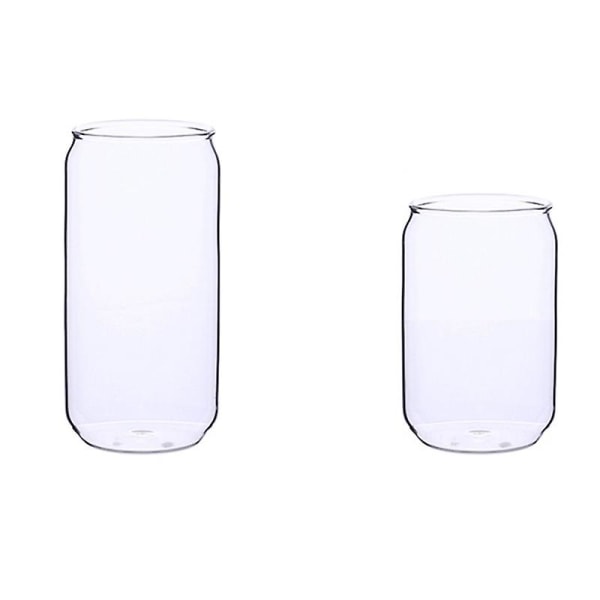 3-delt sæt Kreativt varmebestandigt glas Vandkopdåser Mælk Te Kaffe Halmkop Cocktailglas