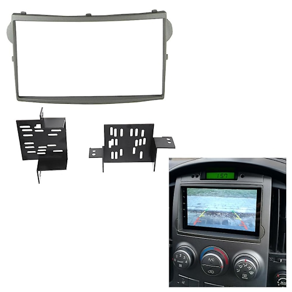 2Din Bilradio Fascia for Starex/H1 DVD Stereo Rammeplate Adapter Montering Dash Installasjon Bezel