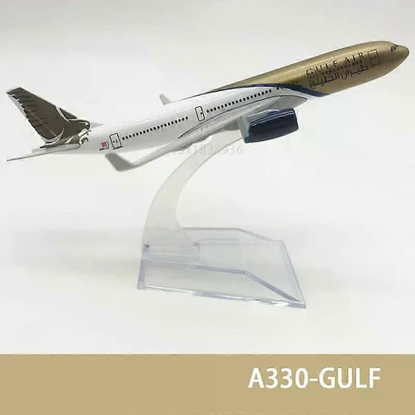 6 tommer 15 CM A380 A350 A330 A320 Concorde Støbt Flymodel Til Gaveindsamling A330 GULF