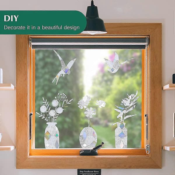 Farget Glass Vindusfilm Personvern 3D