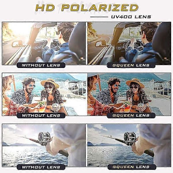 Vintage runde Steampunk polariserte solbriller UV400