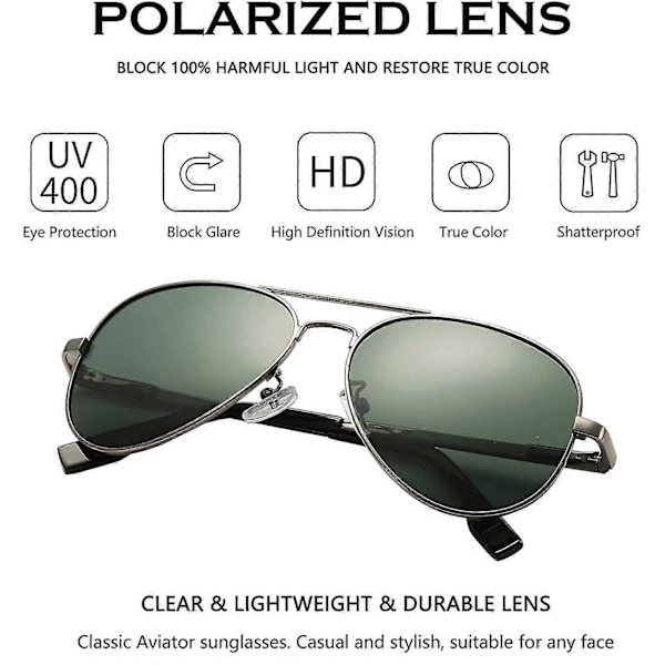 Polariserte Aviator Solbriller for Barn Gutter Jenter