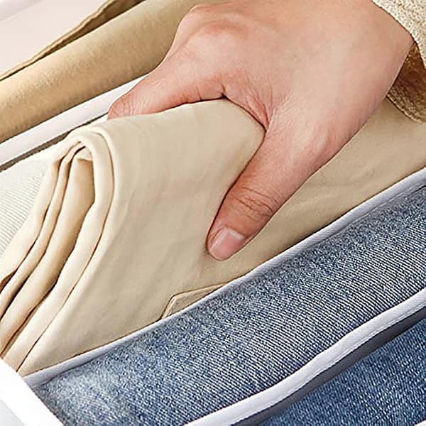 2 stk 7 Rom Vaskbar Klesskap Organiserer, Jeans Oppbevaringsboks 36*17*12