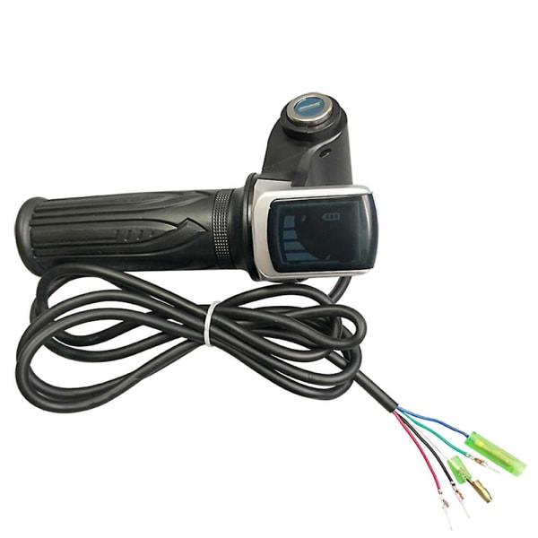 Bike Twist Throttle For Electric Bike Throttle 48v Gas Handle Throttle Lcd Display Lock Key