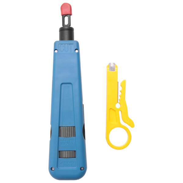 Punch Down Impact Tool med 110 og 66 kniver, nettverkskabel Cat6/cat5e telefon impact terminering