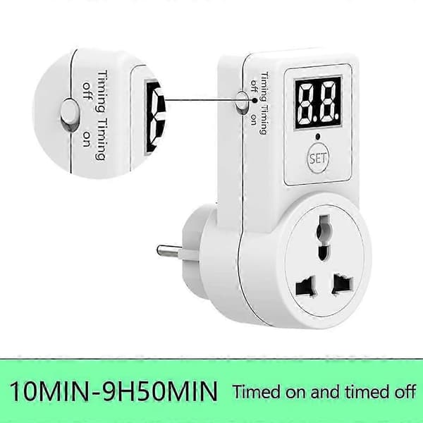 Europæisk Standard Timer Stik Funktionel LCD Digital Timer Stik EU Stik