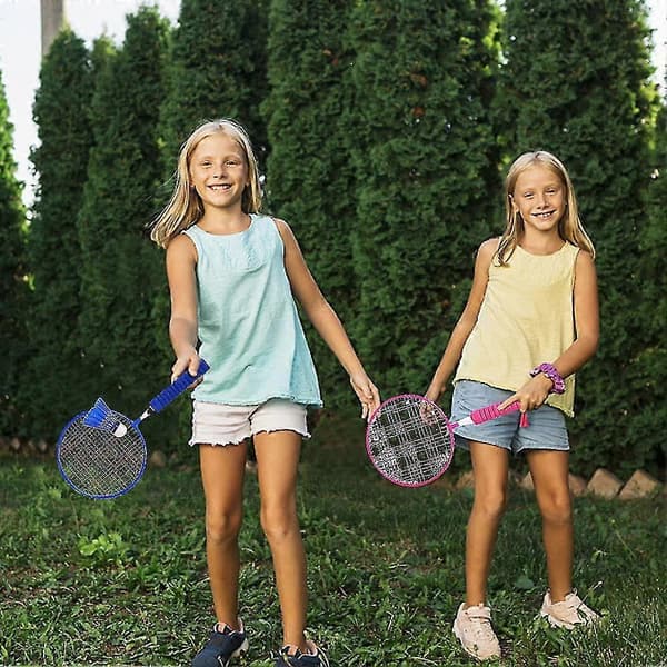 Badminton Sæt til Børn, Mini Badminton Sæt med 10 Badmintonbolde til Børn fra 2-12 År