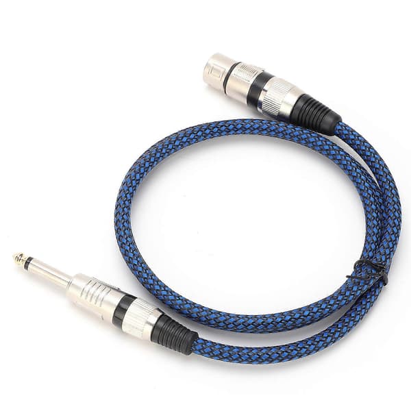 6,5 TS til Hun 6,35 Lydkabel XLR Mikrofon Guitar OxygenFree Kobber til Mixer (3 m 9,8ft)