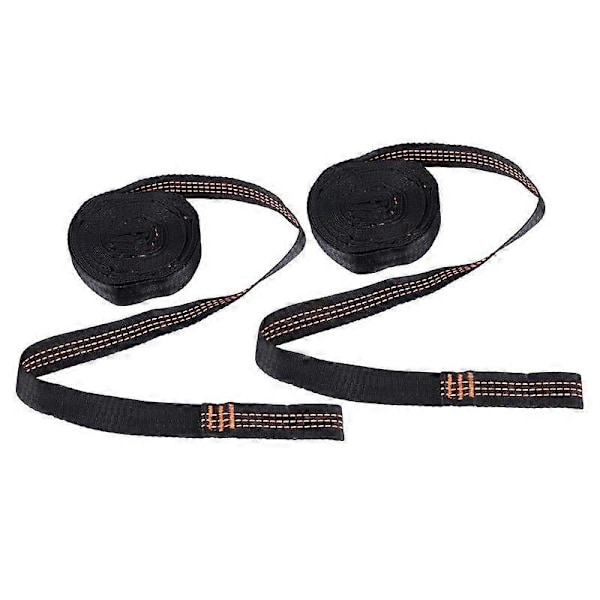 2 st 5-rings högbelastande hängmattaremmar förstärkt polyester utomhus hängmatta-Orange