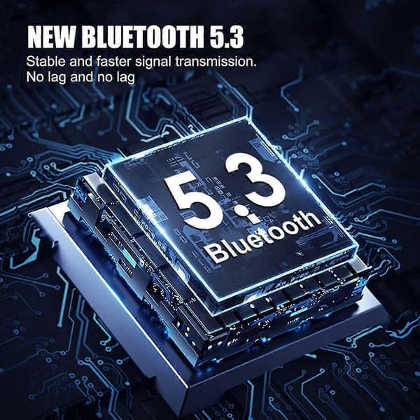 Bluetooth 5.3 Sender Mottaker Lydadapter med Lang Rekkevidde for TV Hjemmestereoanlegg