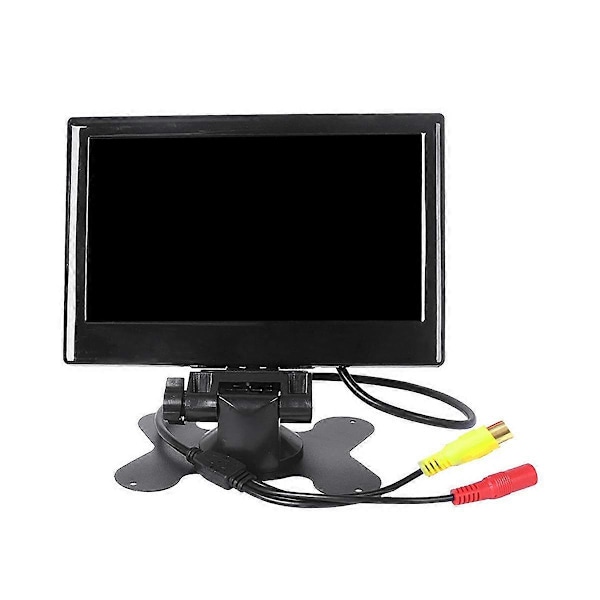 12V-24V 7 tommers TFT LCD farge HD-skjerm med 12 LED-lys kamera for bil CCTV bakoversikt bil