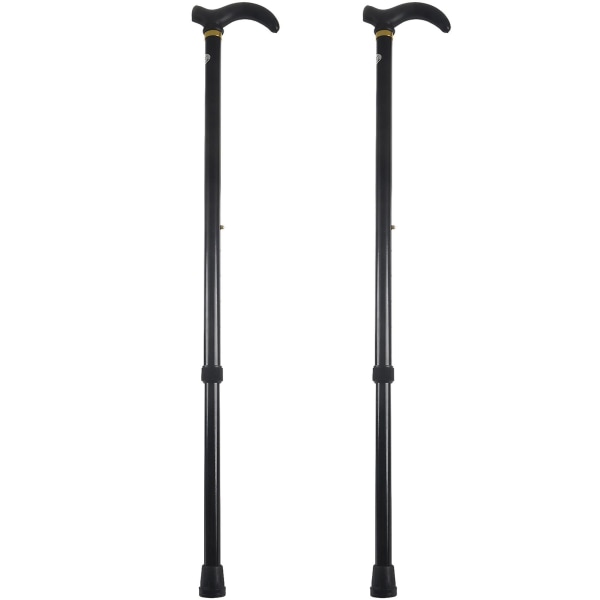 2x Aluminiumlegering Ultralätt Walking Stick Justerbar Käpp för äldre