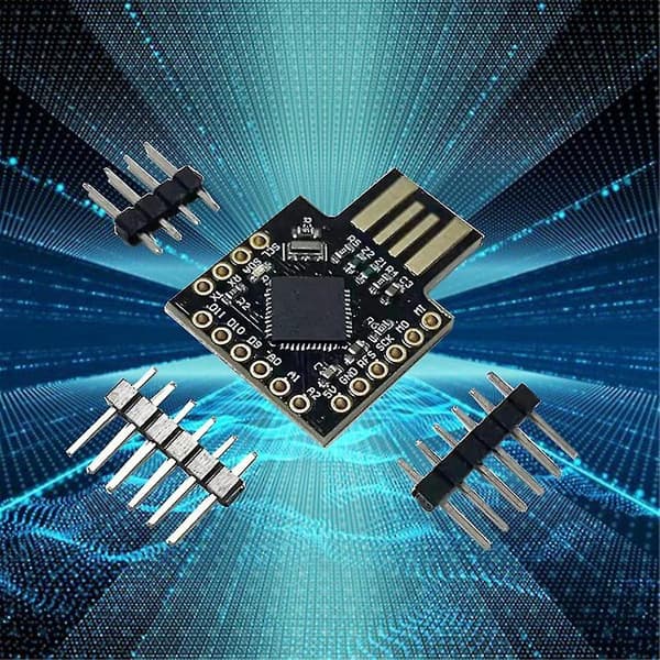 For Usb Atmega32u4 Mini Udviklingskort Pro-micro Multifunktionelt Bærbart Praktisk Modul, sort