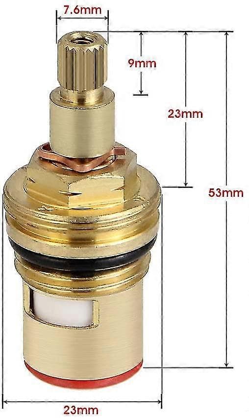 2 st Universal Ersättningsventiler i Mässing med Keramisk Skiva
