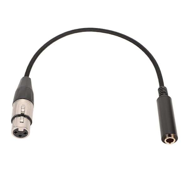 6,5 mm 1/4 tuuman naaras XLR-naaras -adapterikaapeli Balansoitu mikrofonikaapeli Neljännestuumainen TS - XLR 3-nastainen liitäntäkaapeli 30 cm