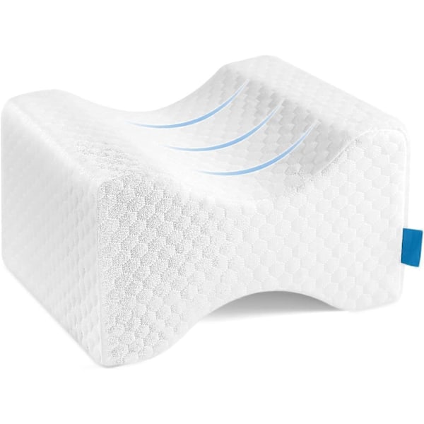 Knæpude i Memory Foam, Benpude til Søvn, til Sidesovere & Gravide Kvinder