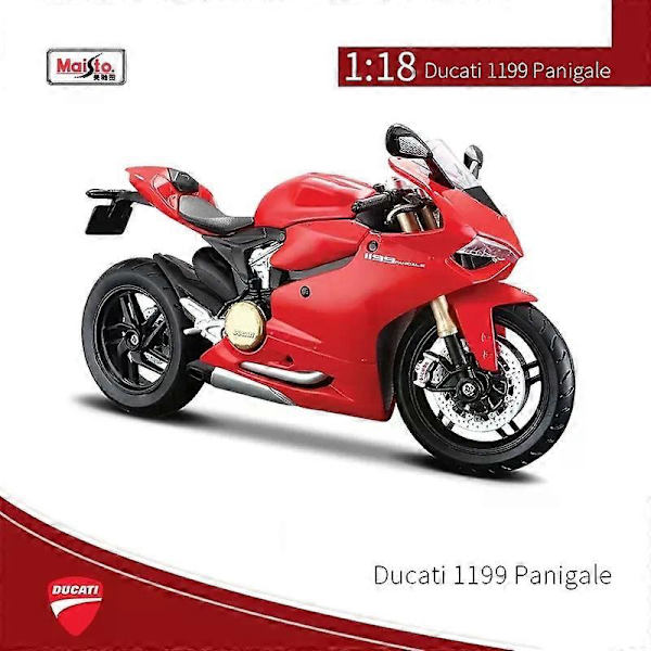 Samlet Motorcykel Ducati Model Gummidæk Abs Materiale Børnegave Samle Puslespil Legetøj Samling Legetøjsgave Assembled version E