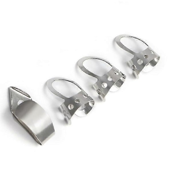 Elektrisk Gitarr Tonstav 76mm Rund Näs Solid Slide Bar 4 Index Finger Metall Plektrum