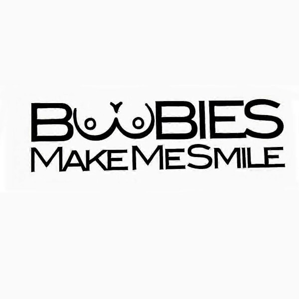 Bil Lastbil Sjov Få Mig Til At Smile Brev Reflekterende Mærkat Kofanger Skærm Sticker