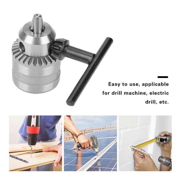 0,6?6,5 mm Mini Borepatron med Nøgle til Elektrisk Boremaskine (B10)