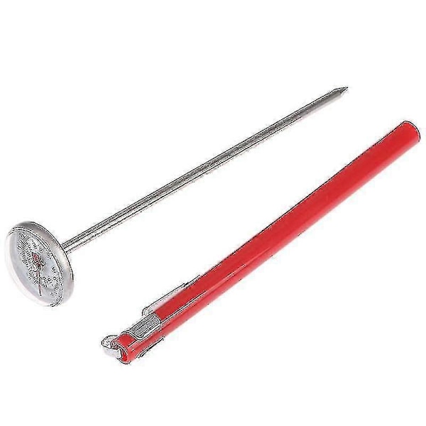 Jordtermometer i rustfrit stål 127 mm stangdisplay 0-100 grader Celsius Shytmv
