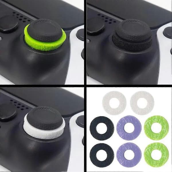 20 stk. Aim Assist Ringe Bevægelseskontrol Ringe til Gamepad Spilcontroller Ekstra Svamp Præcision