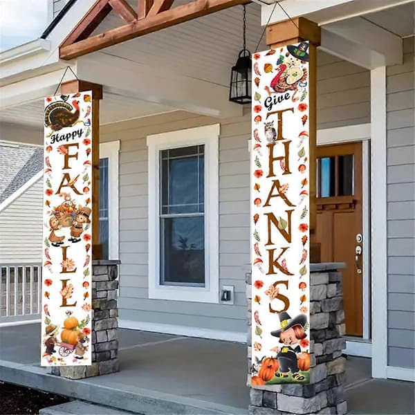 Verandabanner Høst Thanksgiving Dekor B