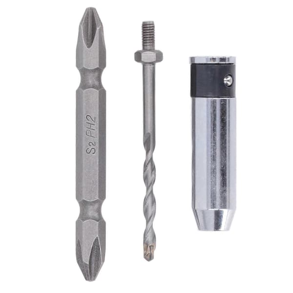 3 st Borrchuckadapter Borrskruvmejsel Bits Set Kit för Trä Plast Glas YEMAA
