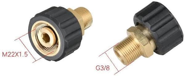 Dysenøkkeladapter for høytrykksvasker - M22F G3 / 8F