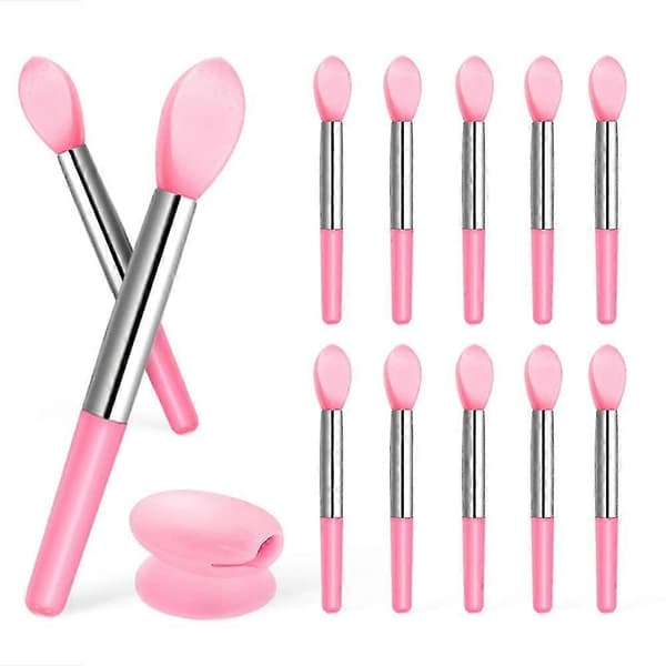 Silikone Læbebørste 10 Stk Makeup Læbestift Børste Stick Applikator Makeup Stick Passer til Læbemaske Olie