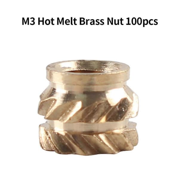 Varmeinnsettingsmutter Jernspiss TS100 Loddeboltspiss Innsetting Innvendig Gjengehode M2-M8 Messing Varm Smelting