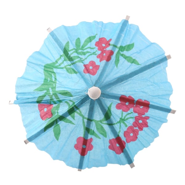 288kpl Värillinen kukkapaperi Pieni sateenvarjokyltti Hedelmäkyltti Cocktailkyltti Baaritarvikkeet Hedelmälautanen Dri