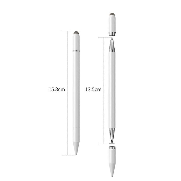 3 i 1 Magnetisk Universal Stylus Penn Kapasitiv Berøringsskjerm Blyant for Telefon Pad Nettbrett Skrivepenn