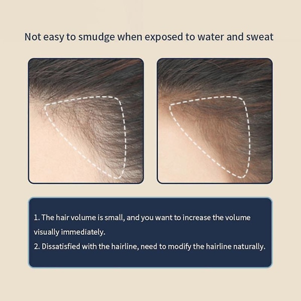 Vedenkestävä hiusrajapuuteri Hiusvärissä Edge Control Hair Line Shadow Makeup Hiuspeitevoide
